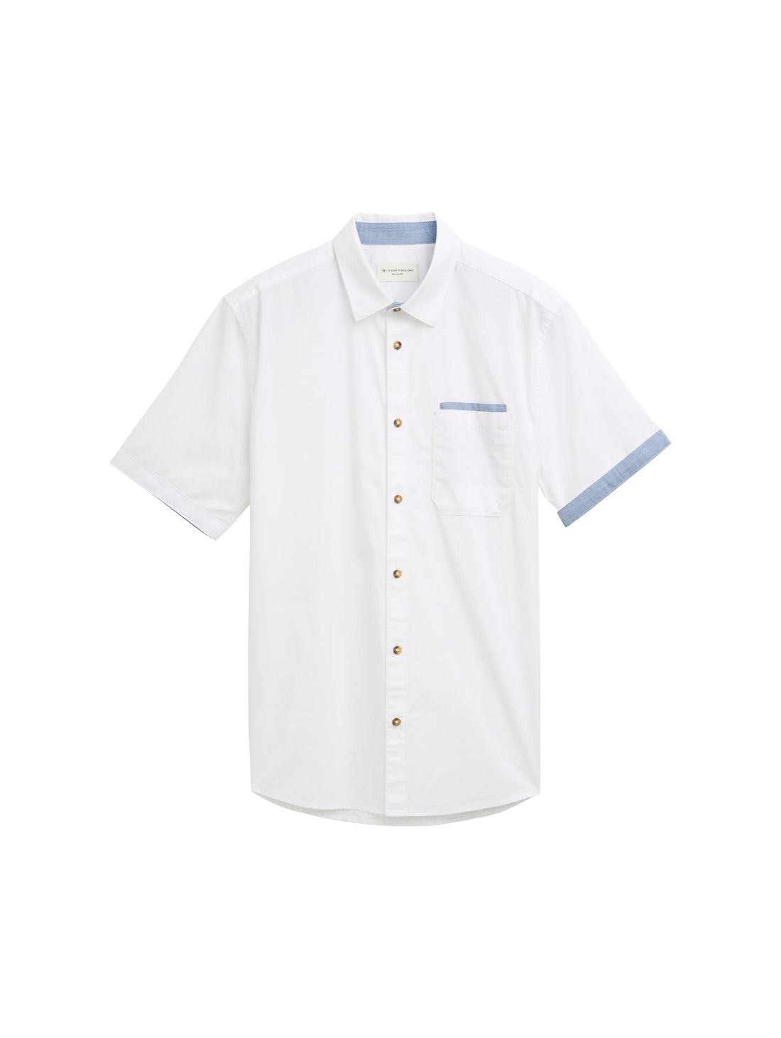 Tom Tailor Denim Popeline Hemd Erwachsene Kurzarm