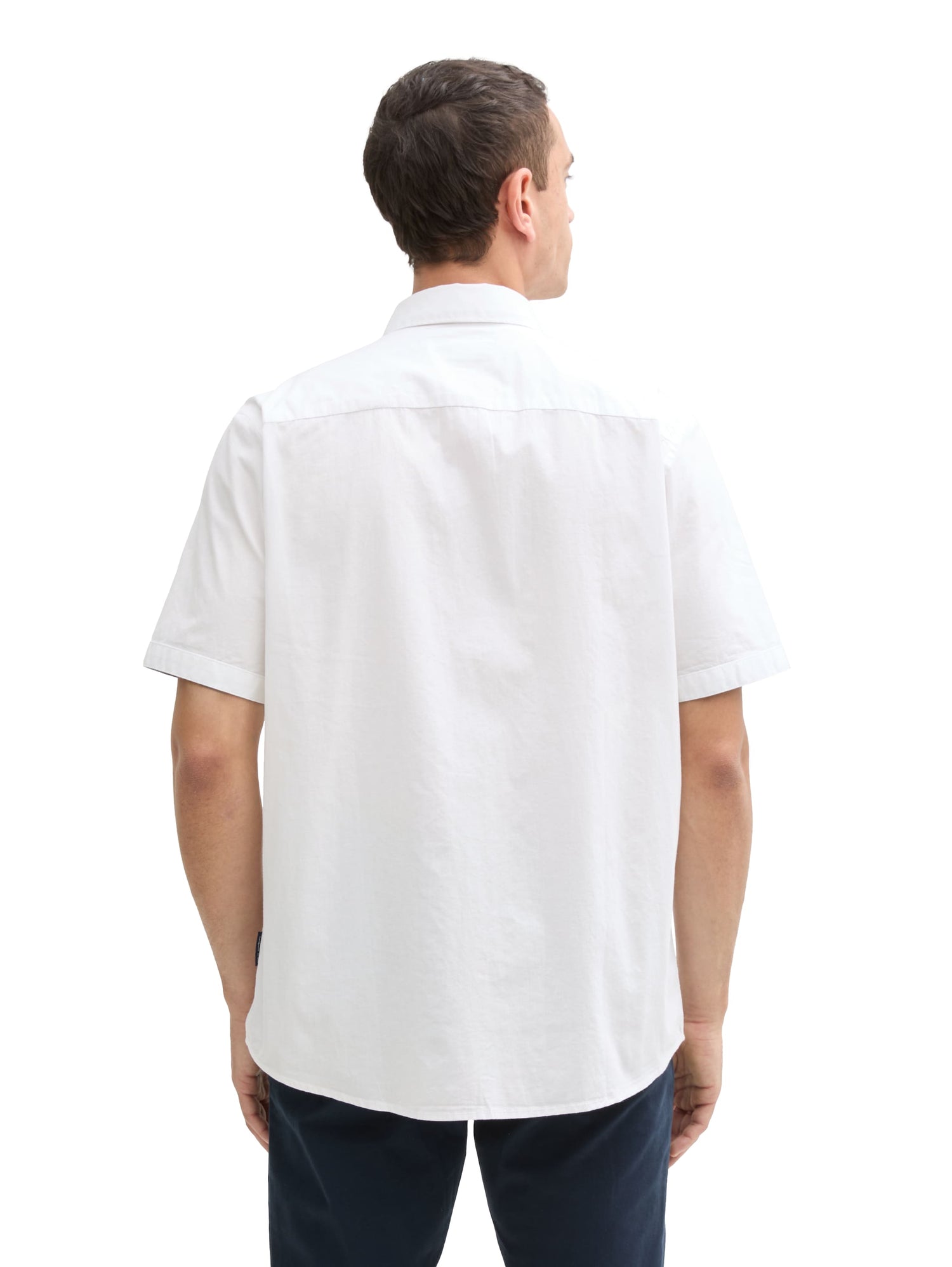 Tom Tailor Denim Popeline Hemd Erwachsene Kurzarm