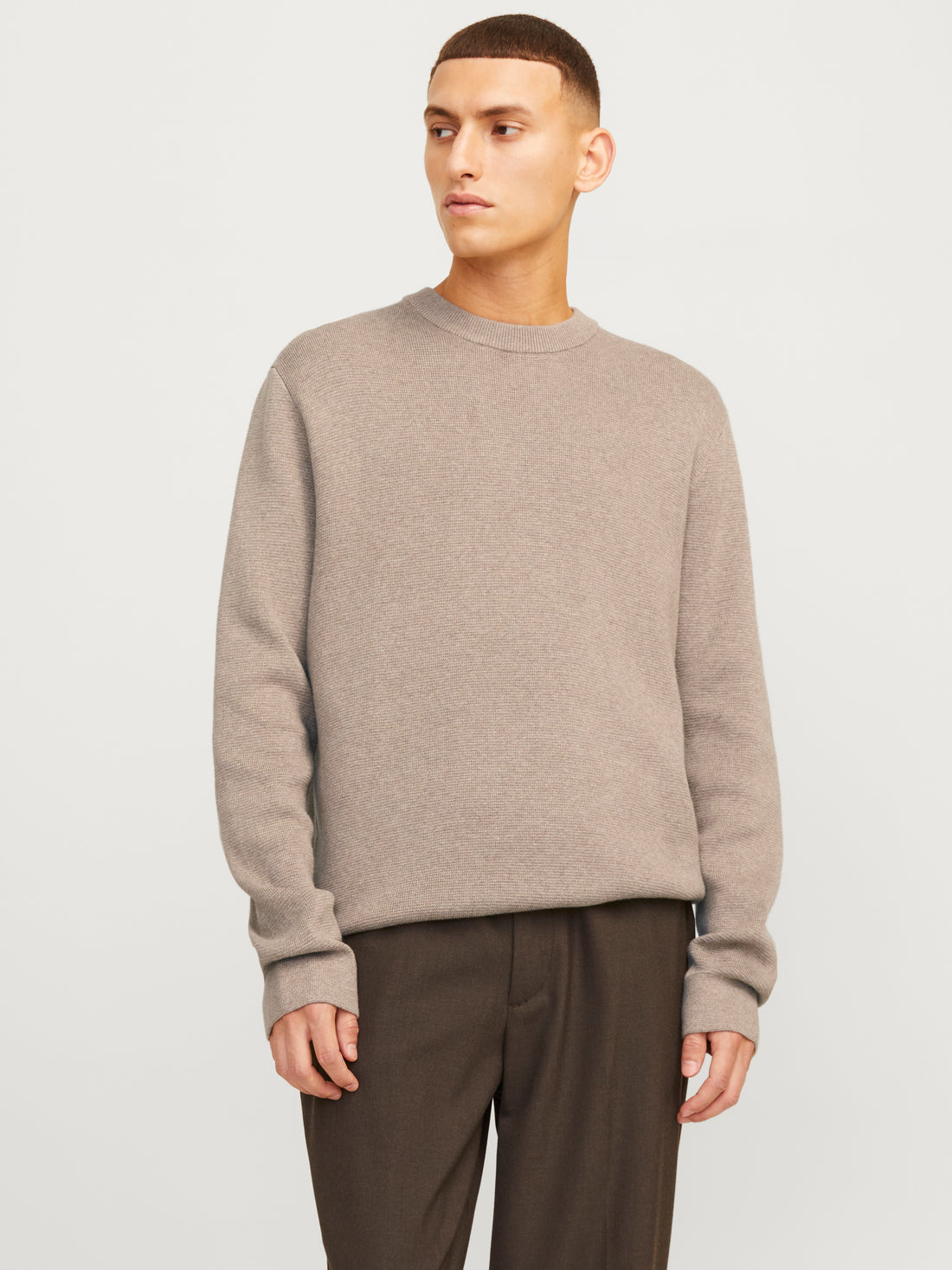Bestseller Basic Strickpullover Herren Bequem Baumwolle