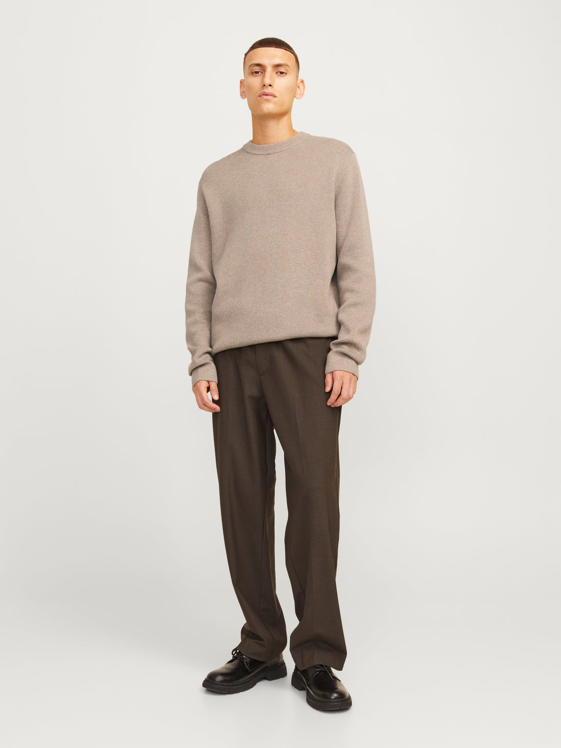 Bestseller Basic Strickpullover Herren Bequem Baumwolle