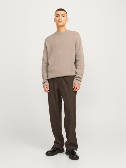 Bestseller Basic Strickpullover Herren Bequem Baumwolle