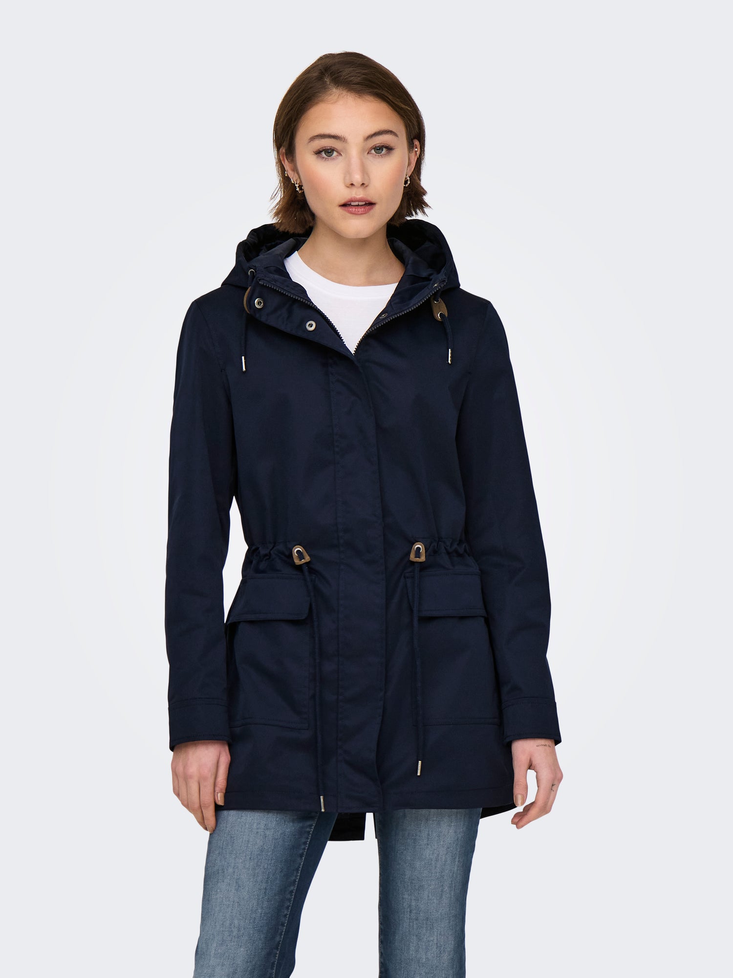 Bestseller Allwetter-Jacke für Damen mit Kapuze und Reißverschluss-Detail