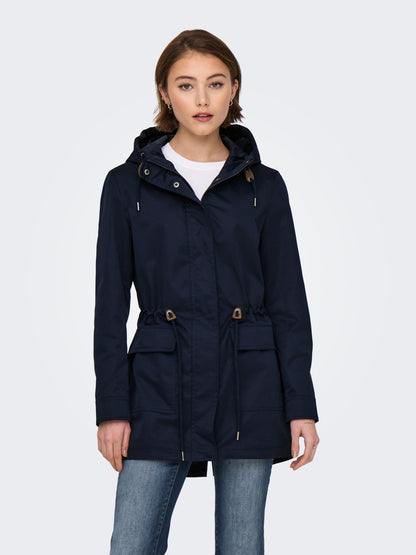Bestseller Allwetter-Jacke für Damen mit Kapuze und Reißverschluss-Detail