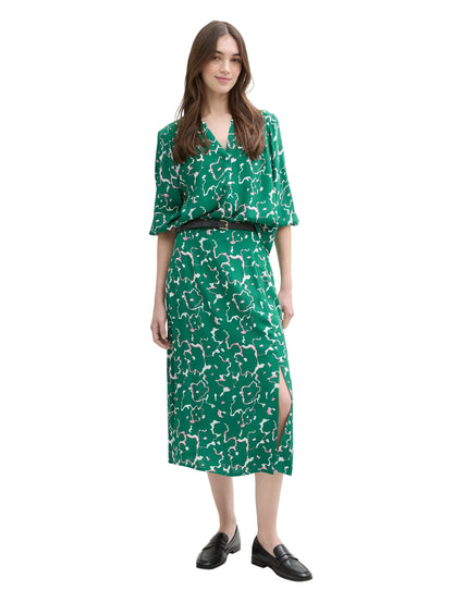 Tom Tailor Denim Bluse Damen Leichte Raffungen Ballonärmel Viskose