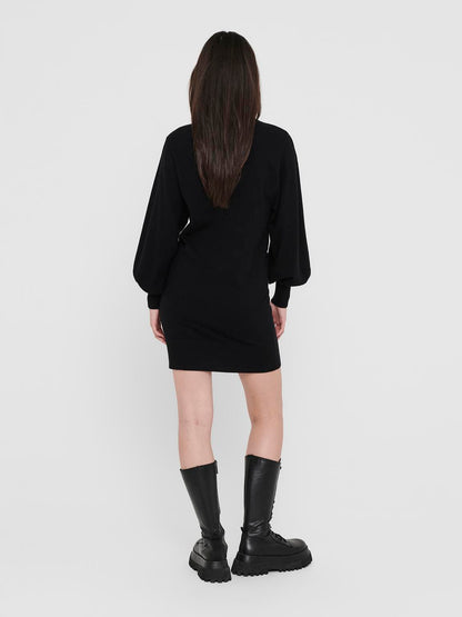 Bestseller Strickkleid Damen Schwarz
