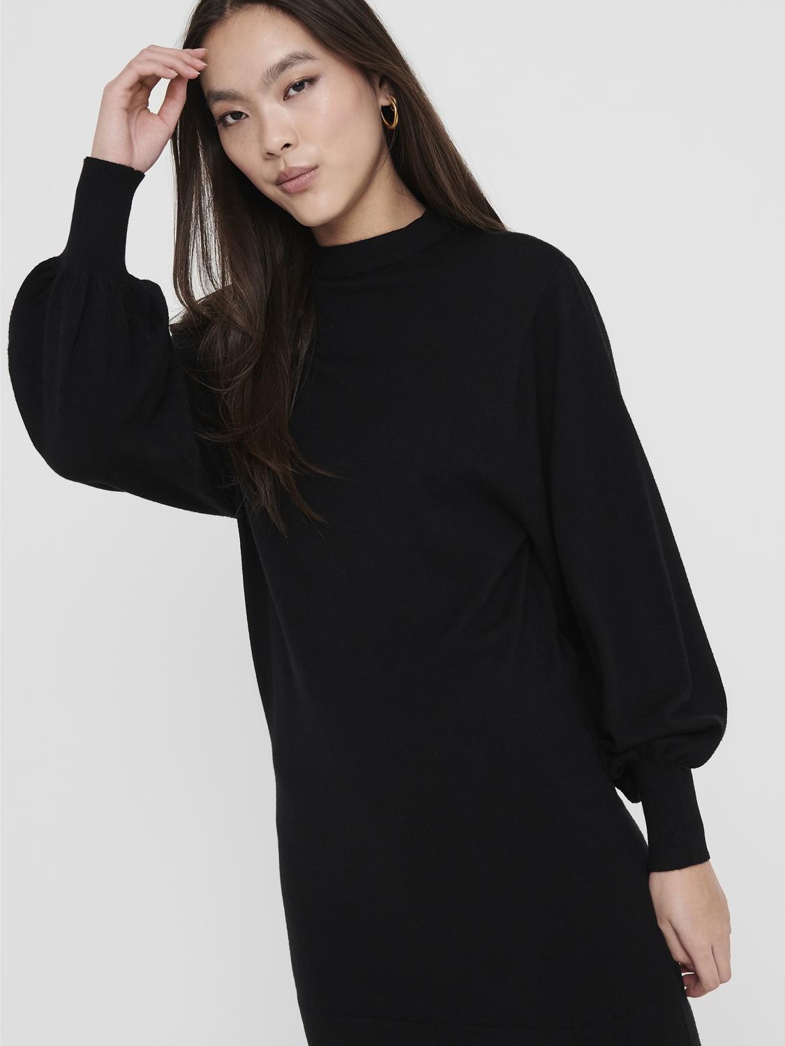 Bestseller Strickkleid Damen Schwarz