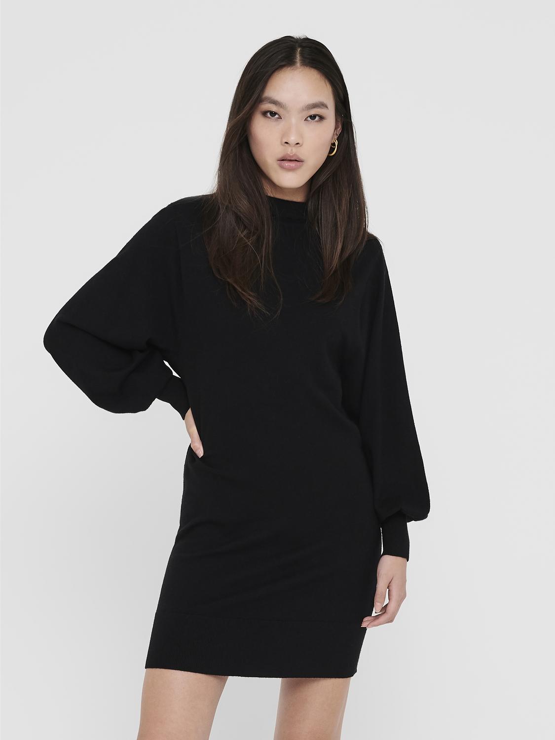 Bestseller Strickkleid Damen Schwarz