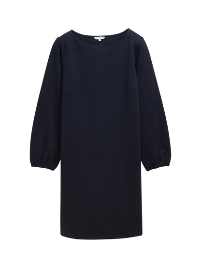 Tom Tailor Denim Knielanges Kleid Damen Ottoman Struktur