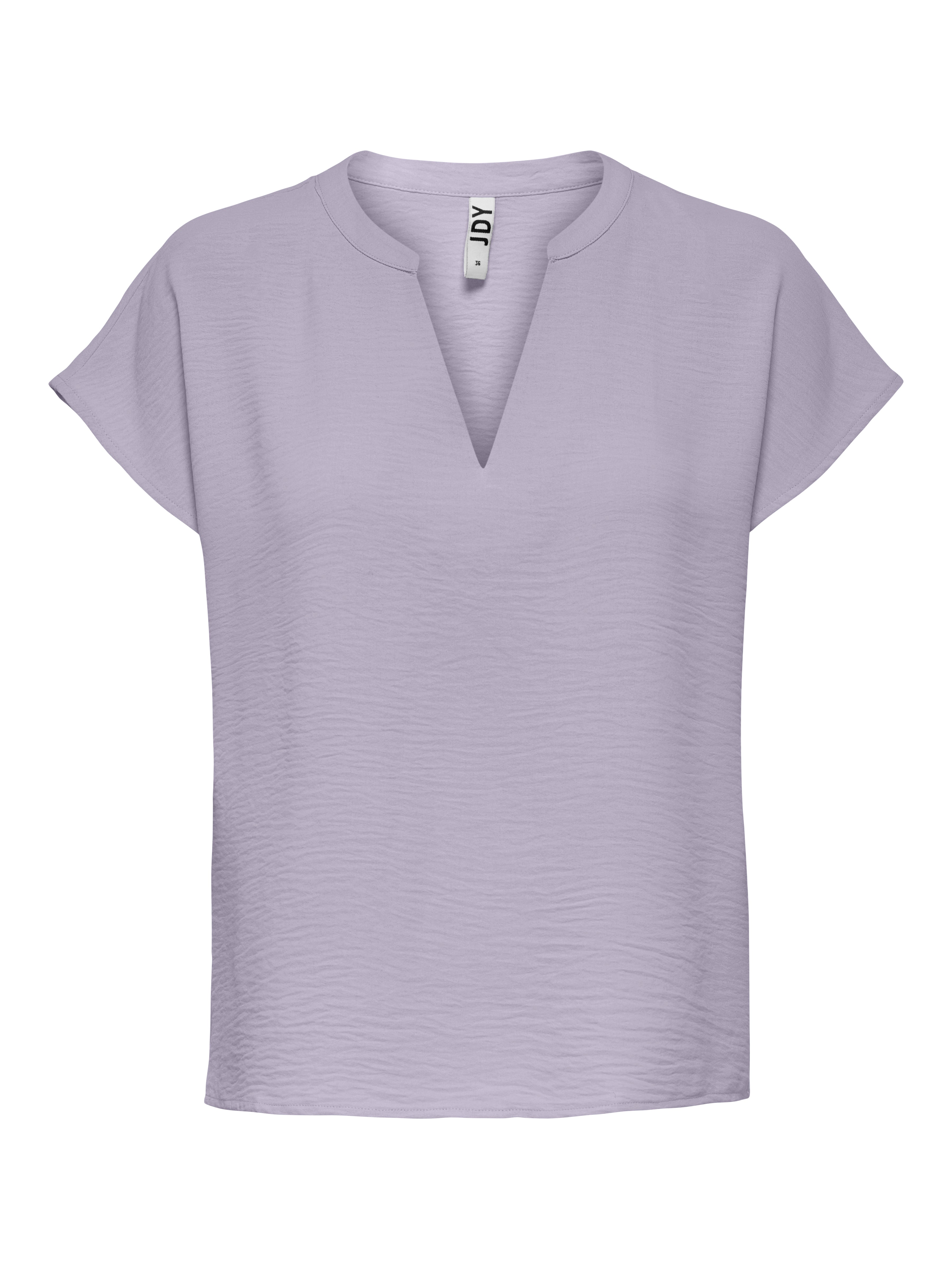 ONLY JdY JDY Damen Top V-Ausschnitt Kurzarm Voluminöser Armschnitt Mittelsohle Kork