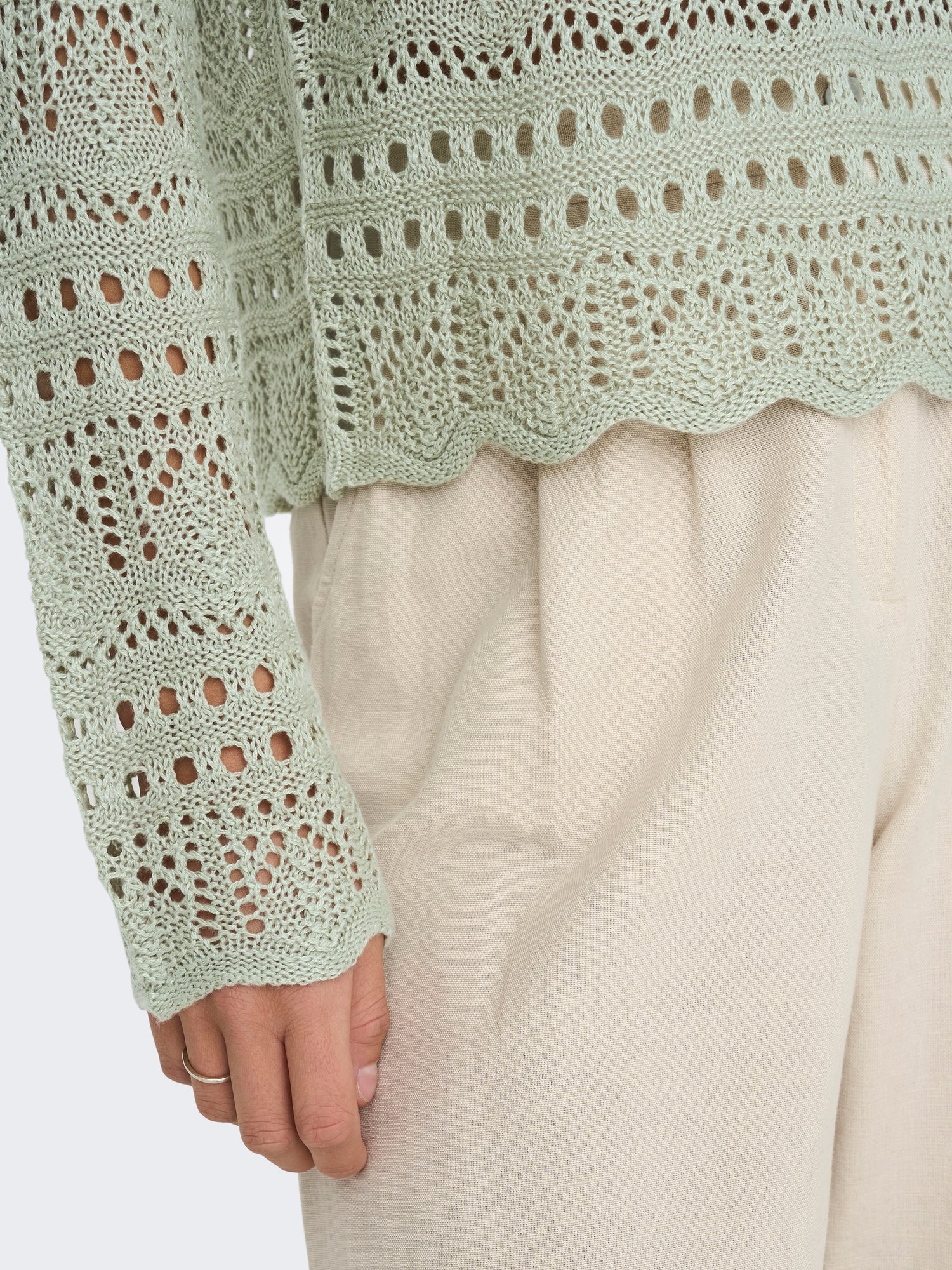JDY Strickpullover Damen Beige