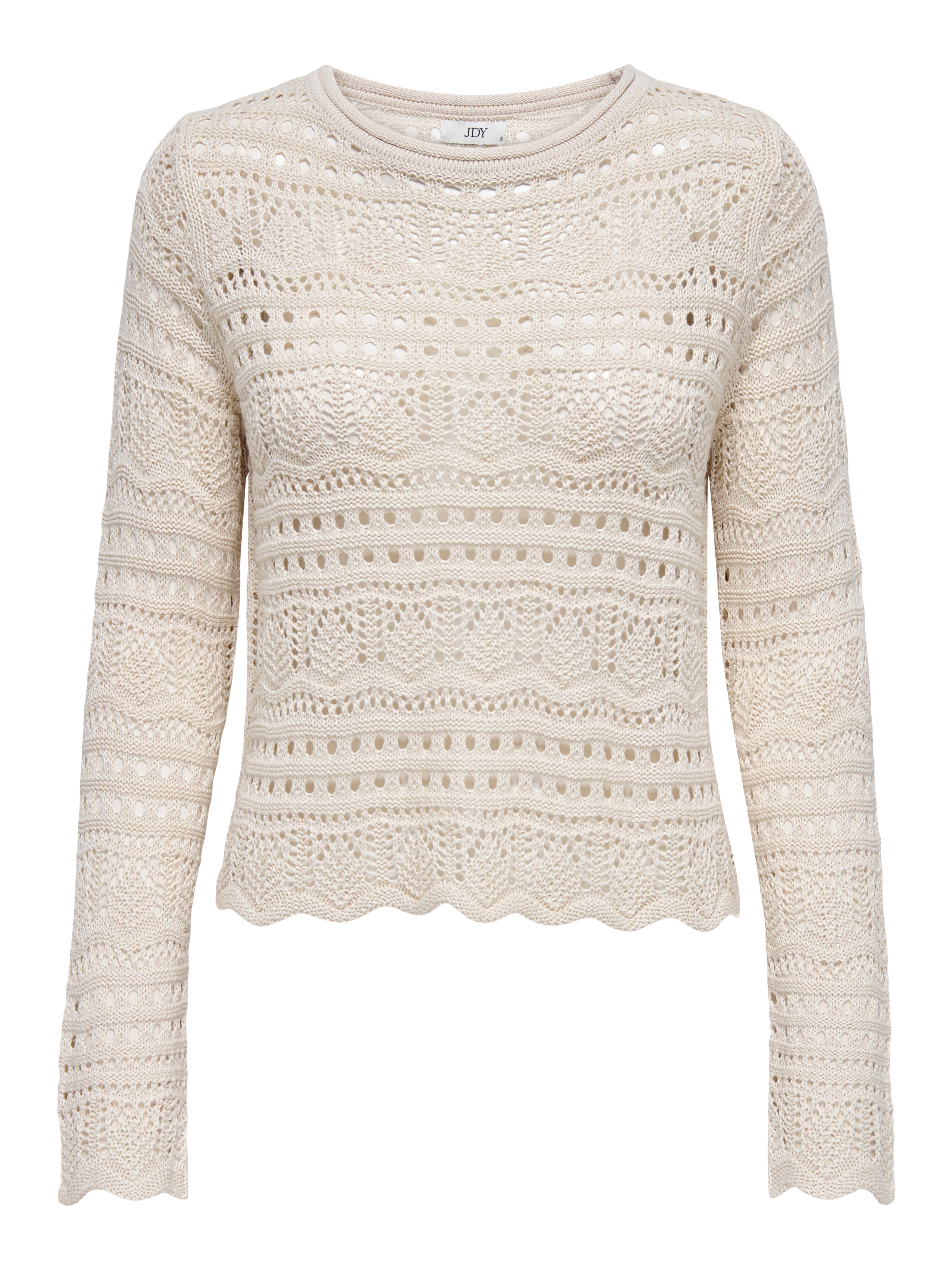 JDY Strickpullover Damen Beige