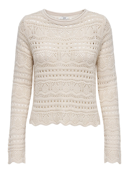 JDY Strickpullover Damen Beige