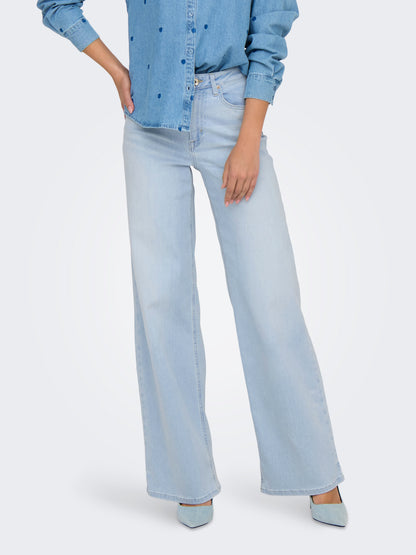 Bestseller Wide Fit Jeans Damen Dunkelblau