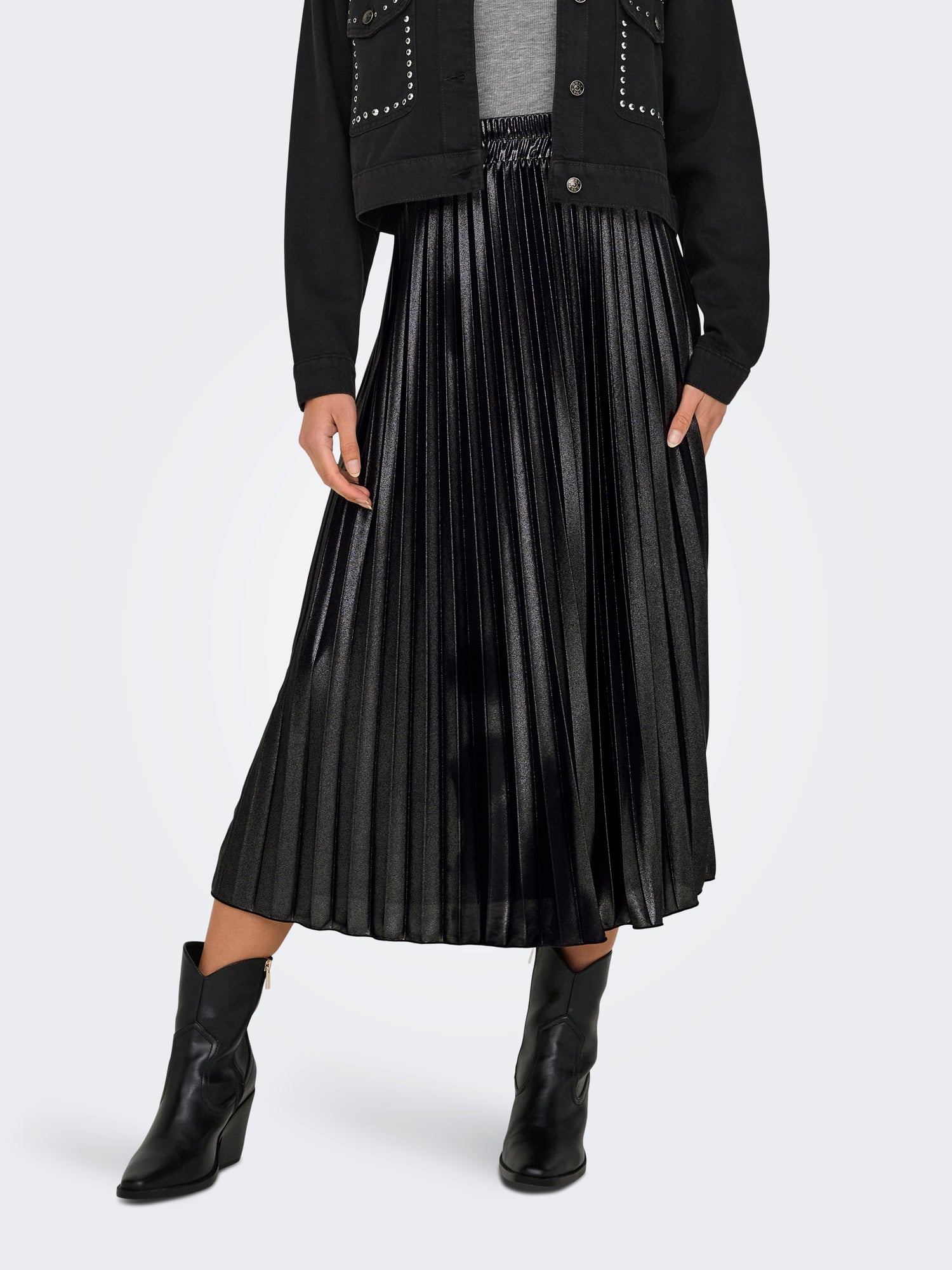 Bestseller Plissierter Rock Damen Kombinationswunder Elastischer Bund