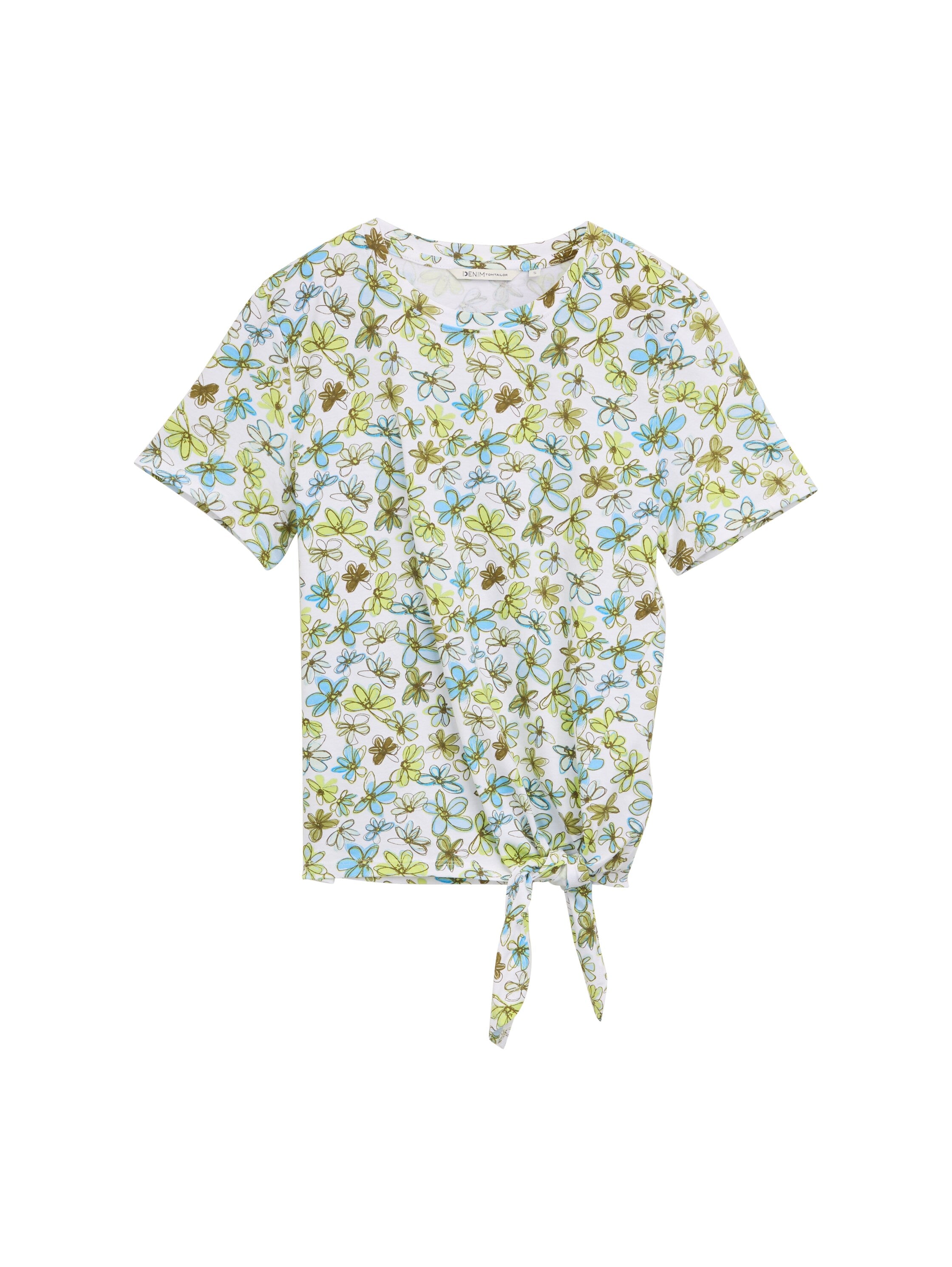 T-Shirt mit Knoten-Detail