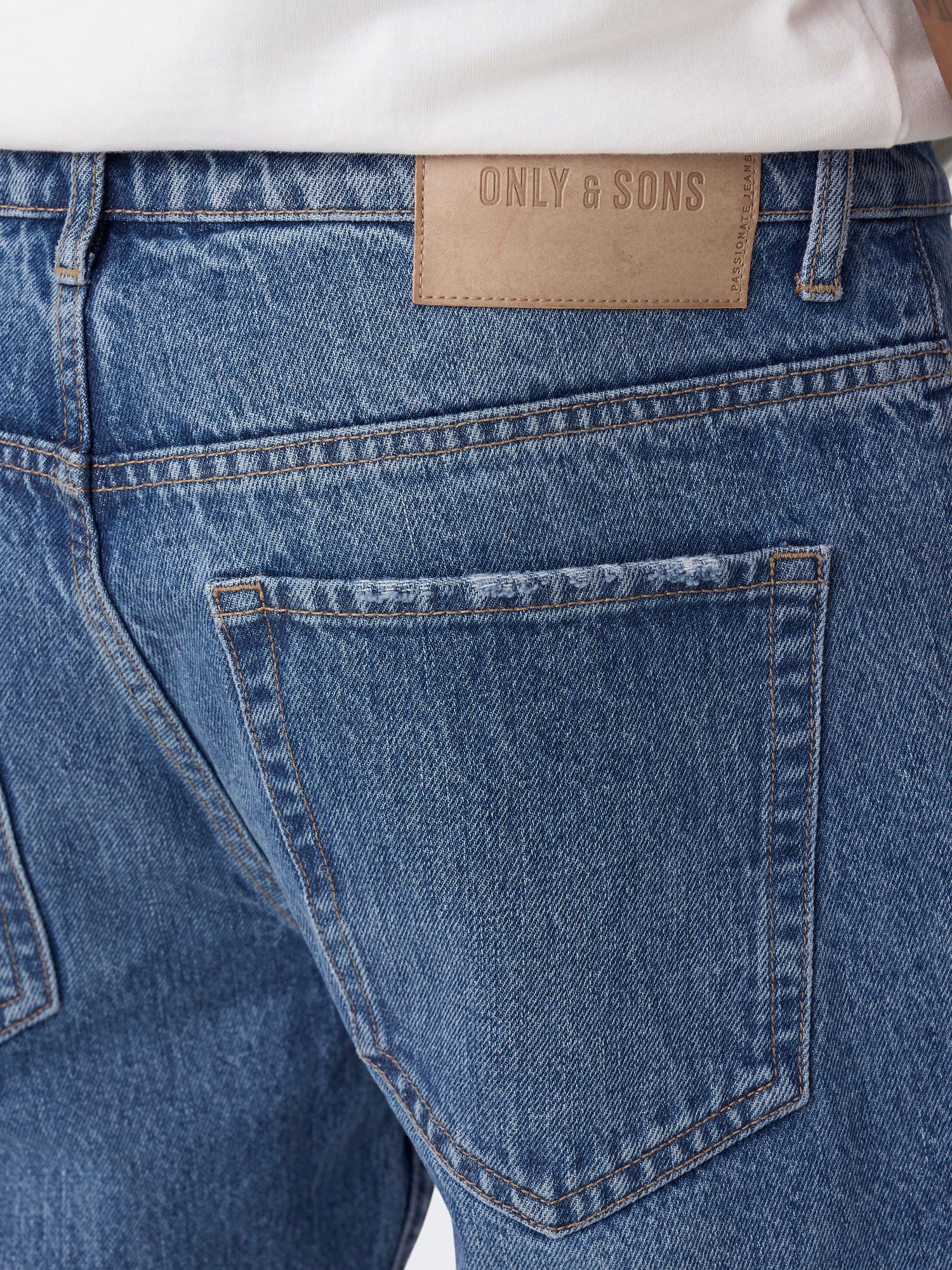 EDGE Regular Fit Jeans Herren Klassisch Bequem