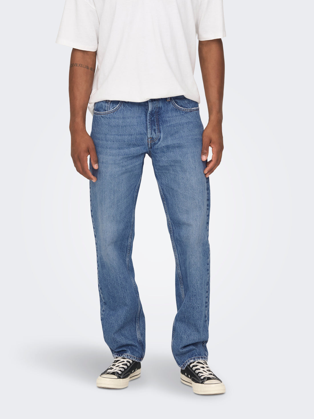 EDGE Regular Fit Jeans Herren Klassisch Bequem