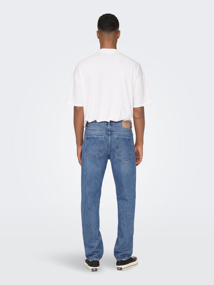 EDGE Regular Fit Jeans Herren Klassisch Bequem