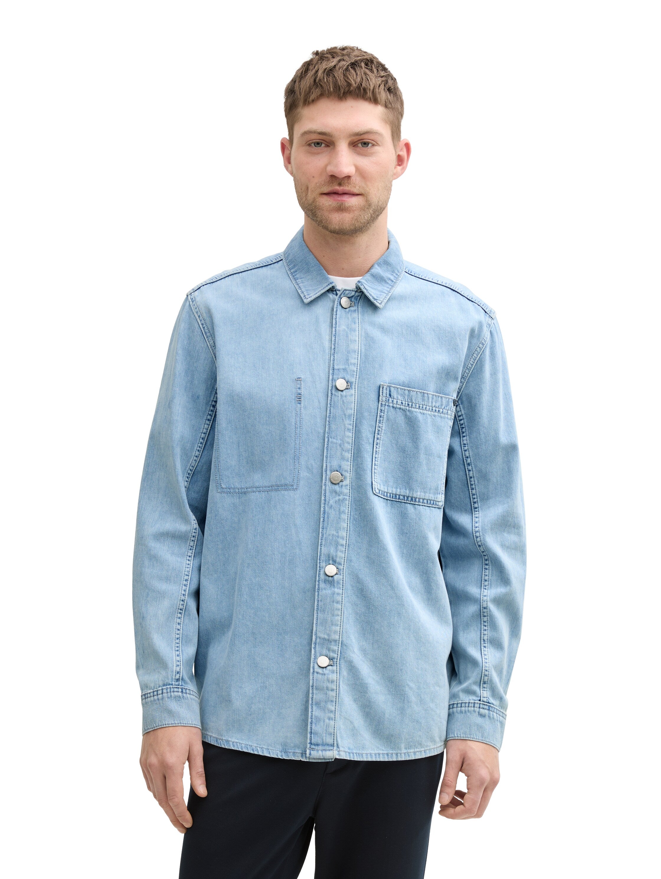 Tom Tailor Denim Jeanshemd Erwachsene Männlich Sommerlich