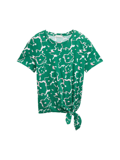 T-Shirt mit Knoten-Detail