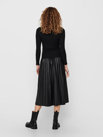 Bestseller Langarm Top Damen Schwarz