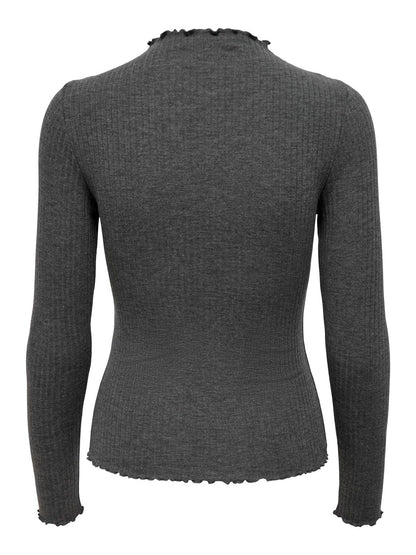 Bestseller Langarm Top Damen Schwarz