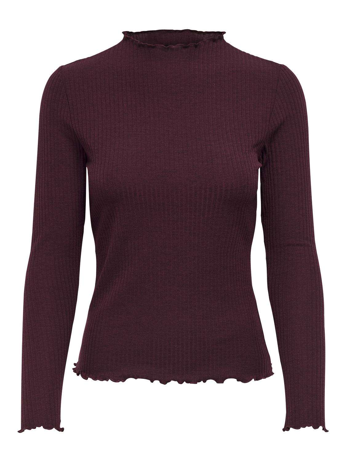 Bestseller Langarm Top Damen Schwarz