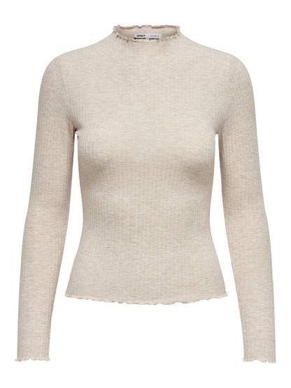 Bestseller Langarm Top Damen Schwarz