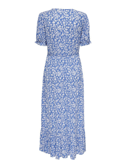 Bestseller Sommerkleid Damen Maxi Elastische Taille