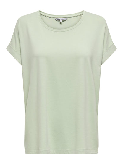 Bestseller Top Damen Rundhals Kurzarm Schwarz<br>