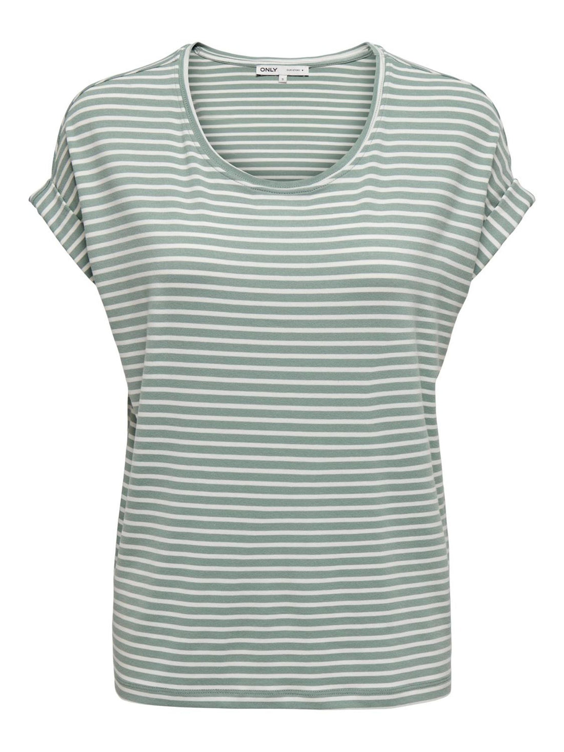 ONLMOSTER STRIPE S/S O-NECK TOP JRS NOOS