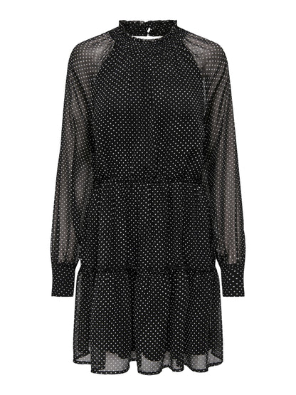 Bestseller Festliches Kleid Damen Elegantes Langarmkleid mit Rüschen