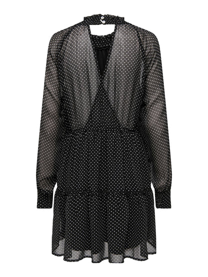 Bestseller Festliches Kleid Damen Elegantes Langarmkleid mit Rüschen