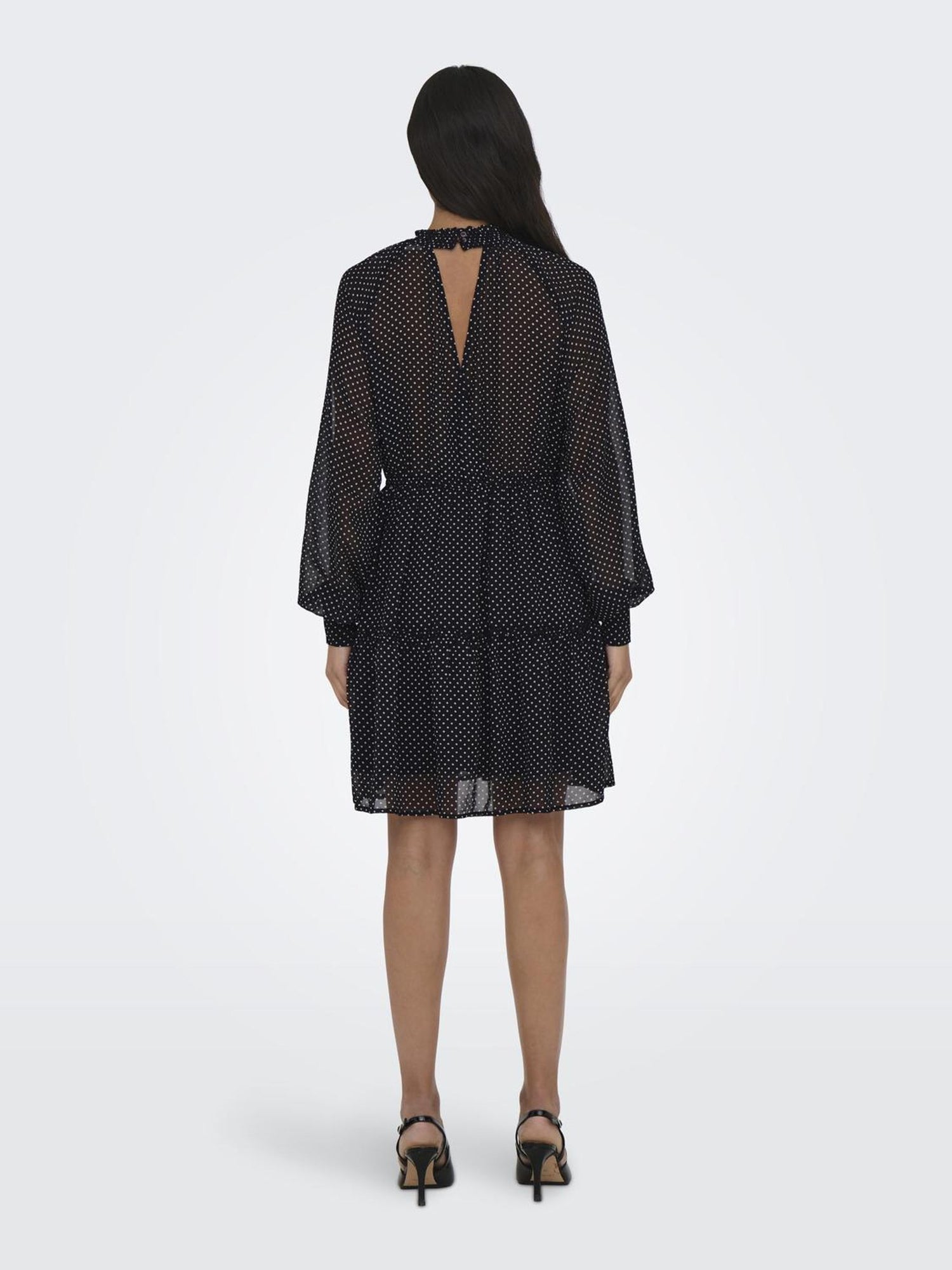 Bestseller Festliches Kleid Damen Elegantes Langarmkleid mit Rüschen