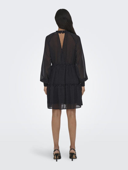 Bestseller Festliches Kleid Damen Elegantes Langarmkleid mit Rüschen