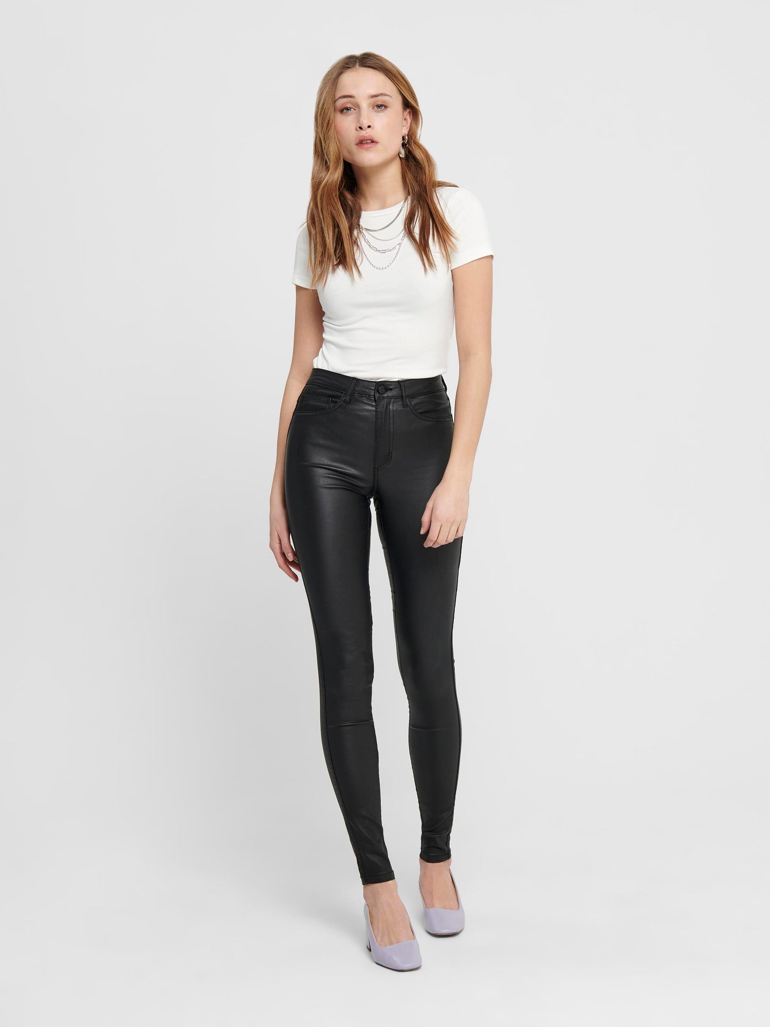 Bestseller Kunstlederhosen für Damen in Schwarz
