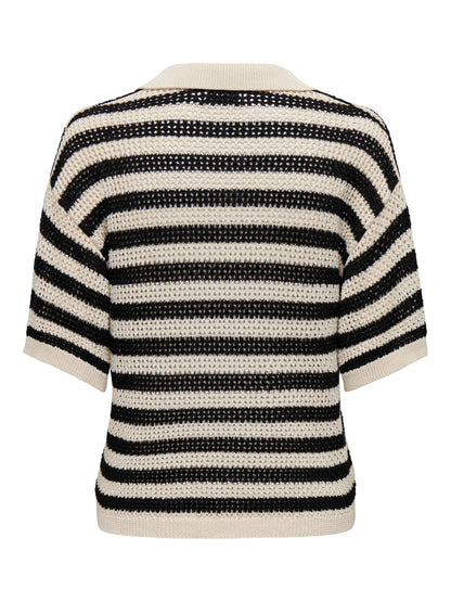 JDYTIKKA S/S POLO PULLOVER KNT NOOS