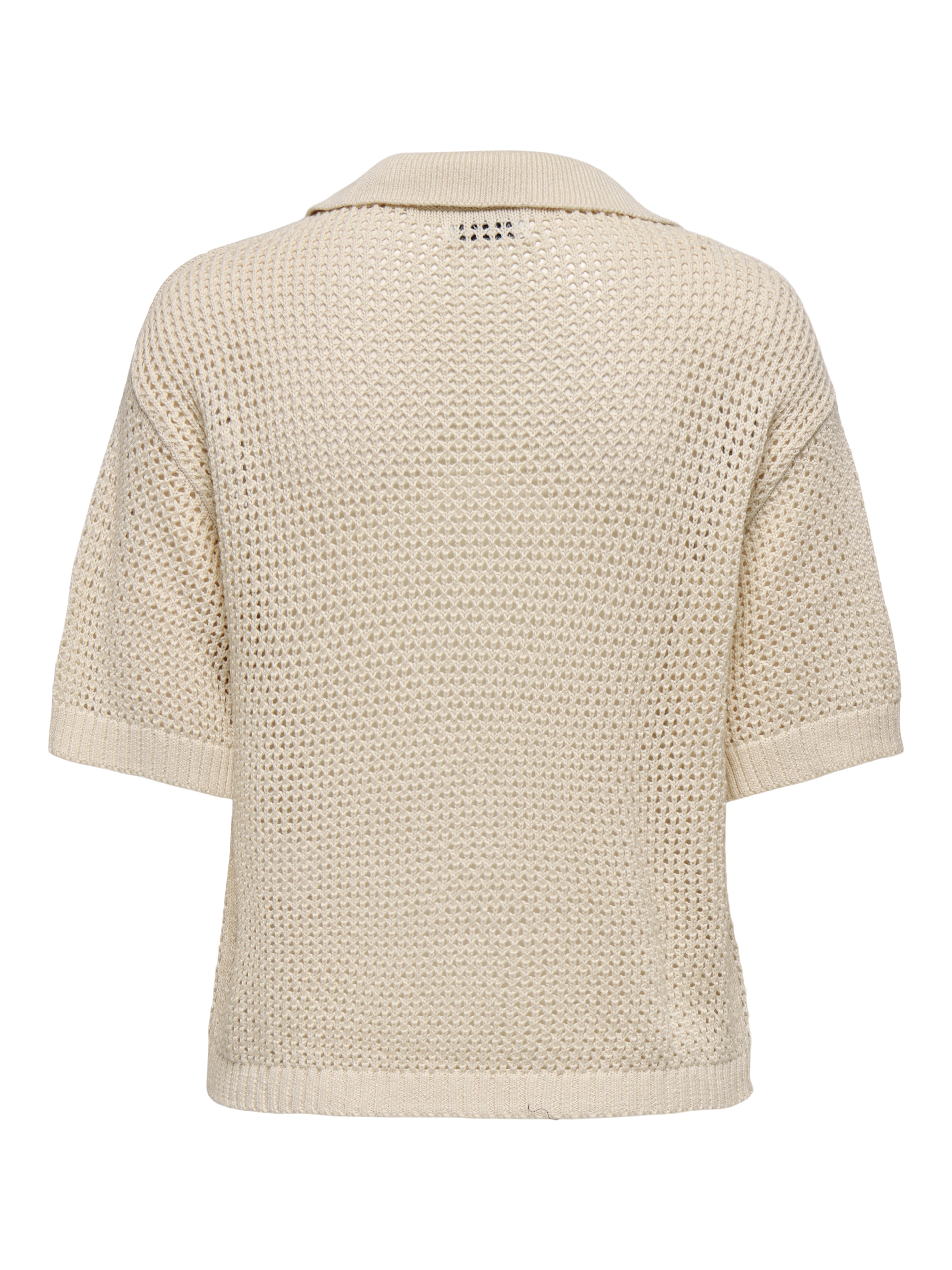 JDYTIKKA S/S POLO PULLOVER KNT NOOS