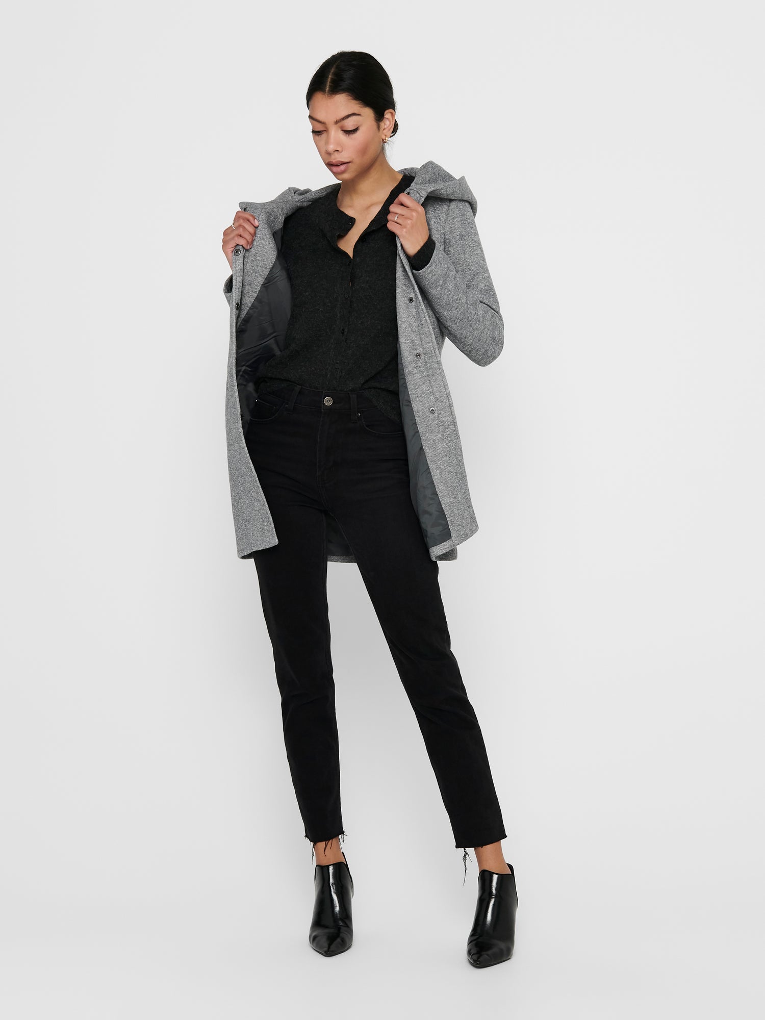 Bestseller Wintermantel für Damen mit Kapuze und Midi-Länge
