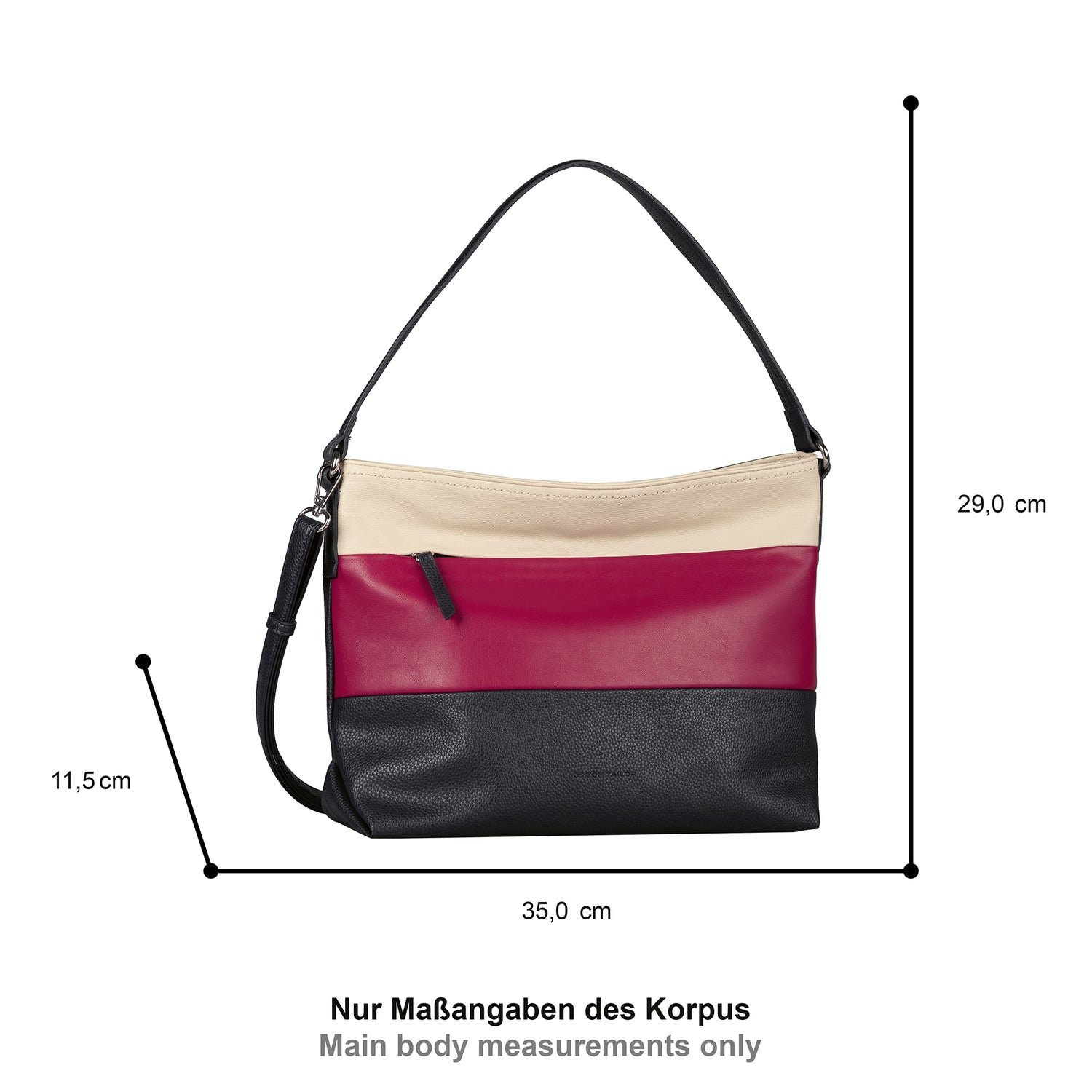 Beheim International Brands Beuteltasche Damen Vielfältige Aufbewahrung
