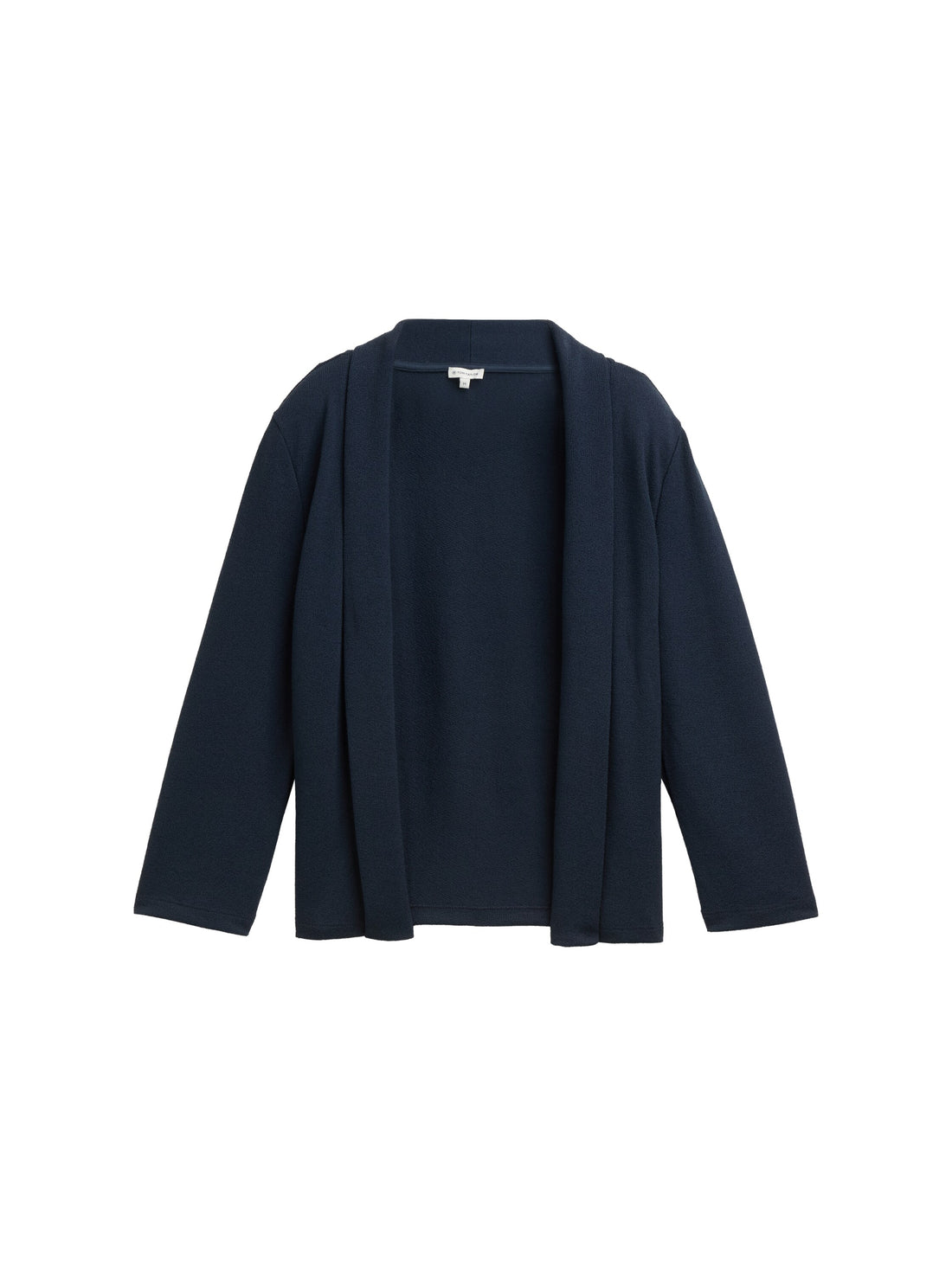 Tom Tailor Denim Damen Cardigan 3/4-Arm Schalkragen Single-Jersey