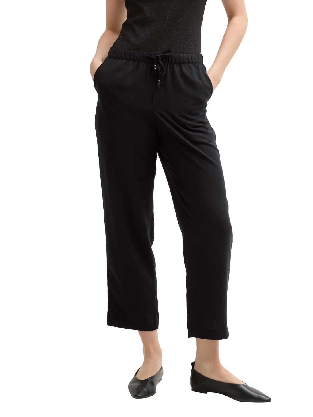 Tom Tailor Denim Loose Fit Hose Erwachsene Weiblich mit elastischem Bund