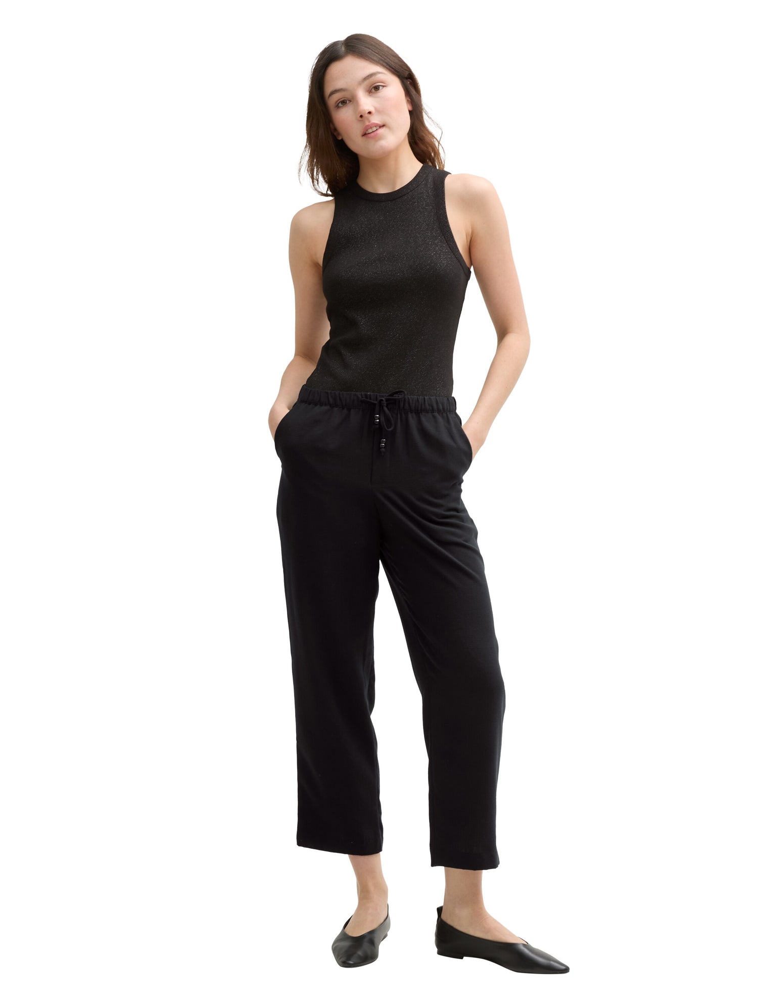 Cropped Loose Fit Hose