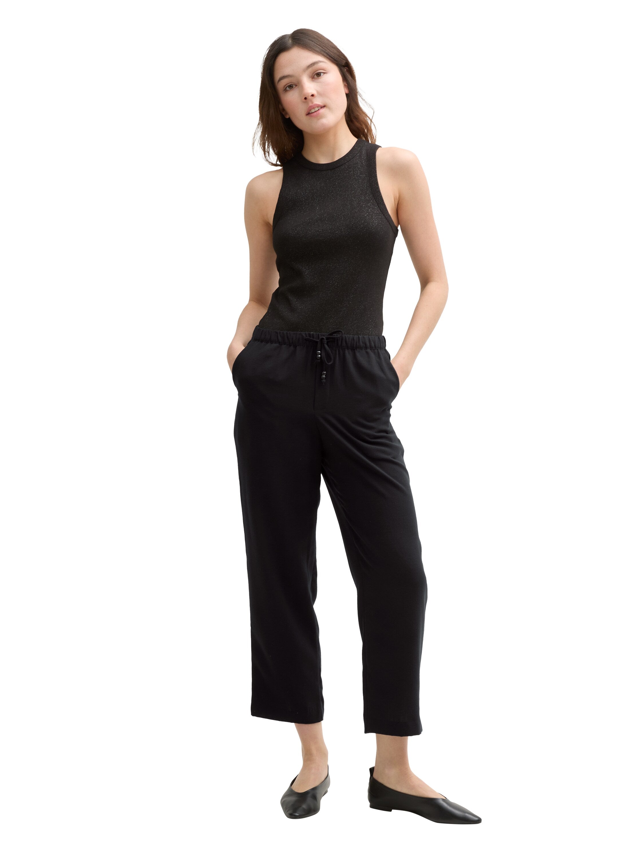 Cropped Loose Fit Hose