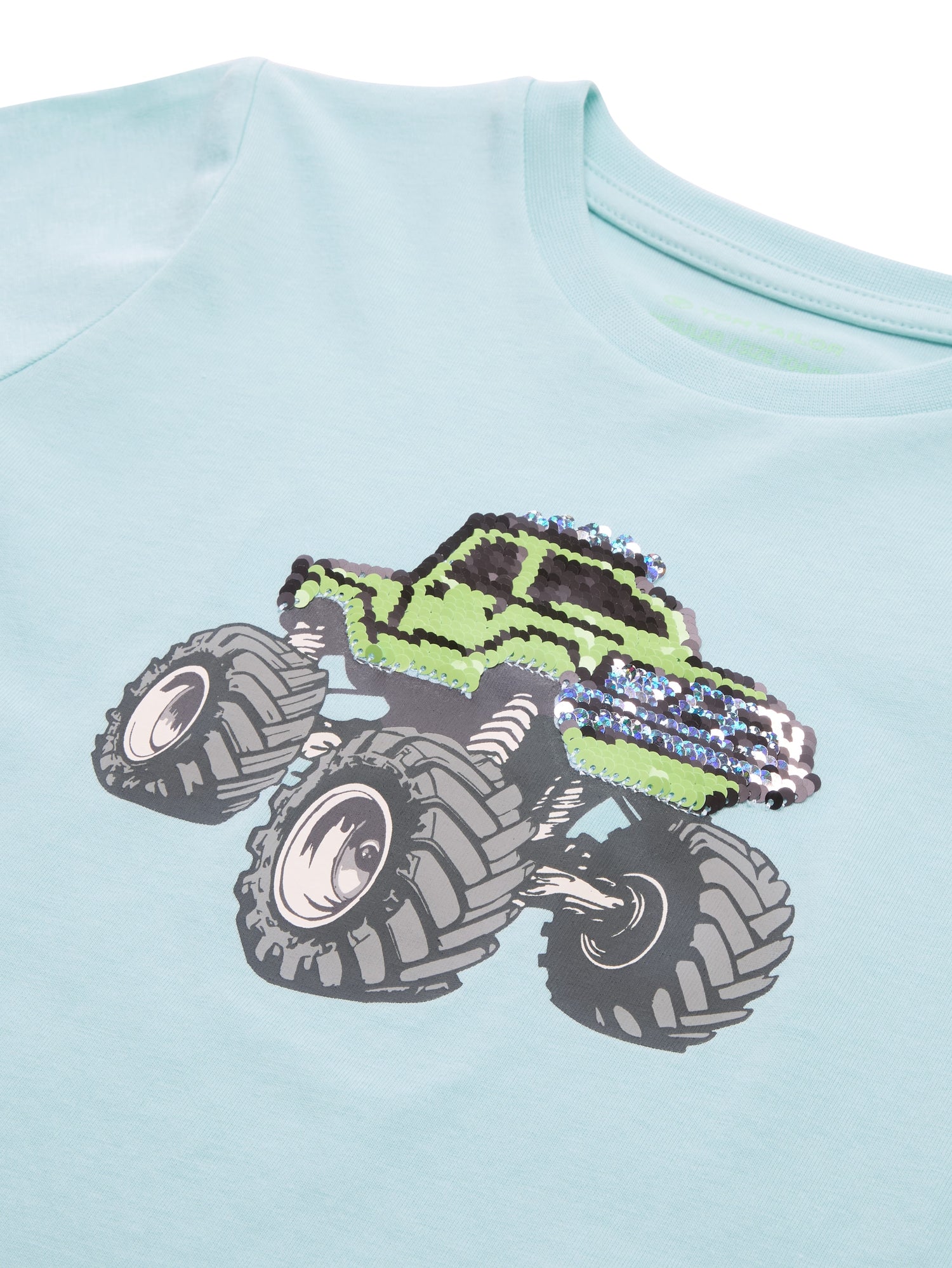 Tom Tailor Denim Kinder T-Shirt Männlich mit Wendepailletten
