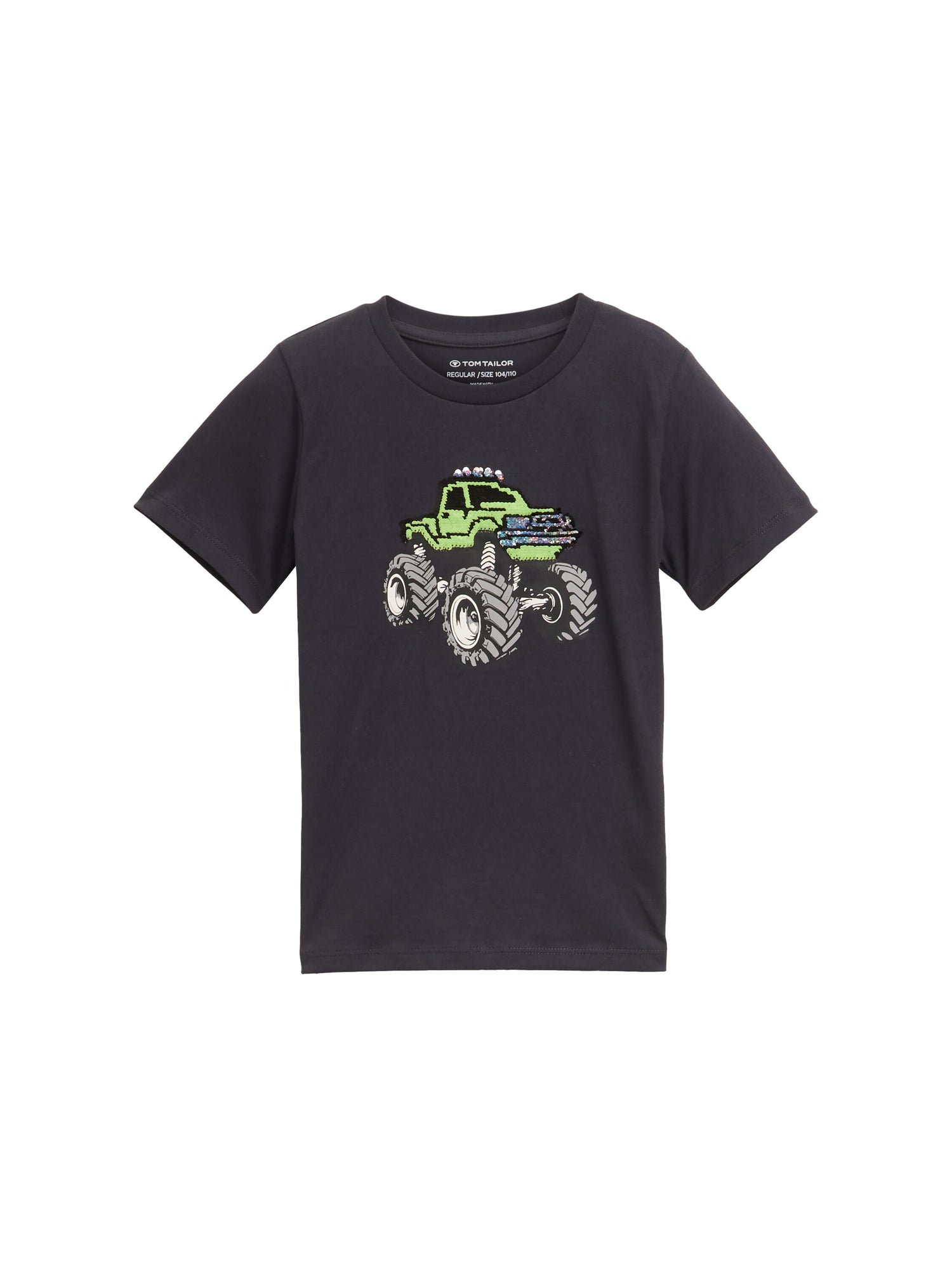 Tom Tailor Denim Kinder T-Shirt Männlich mit Wendepailletten