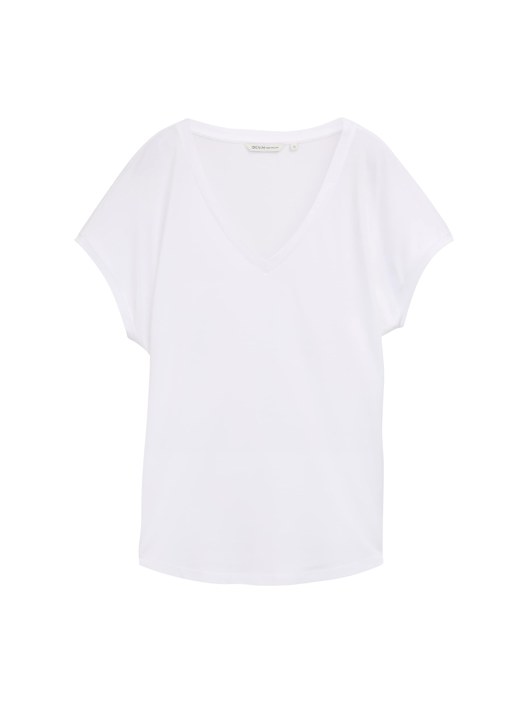 Loose Fit T-Shirt mit V-Ausschnitt