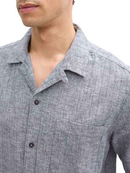 Tom Tailor Denim Leinen-Baumwoll-Hemd Erwachsene Leicht und Kühl