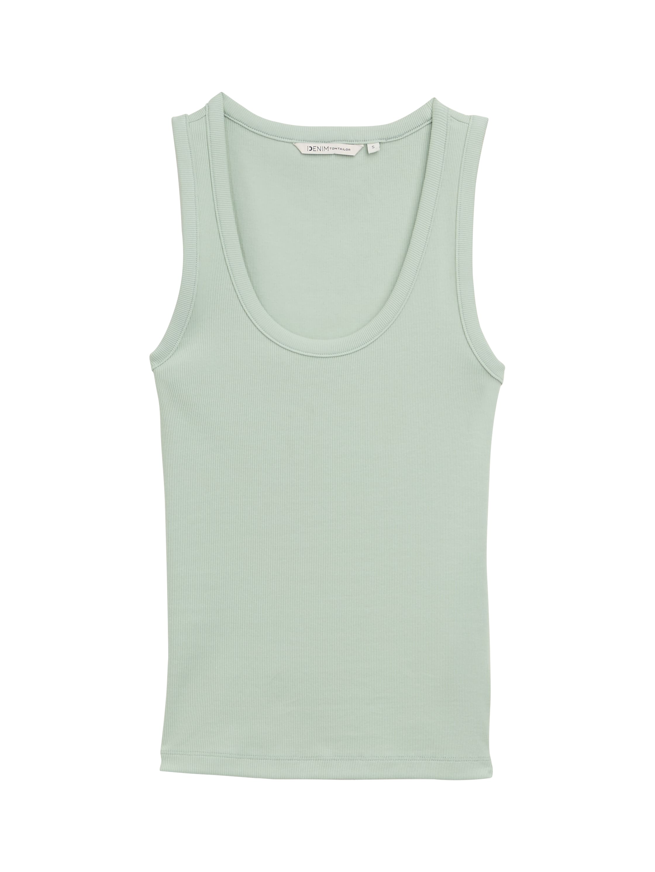 Tom Tailor Denim Eng anliegendes Ripp-Top Damen Stretch