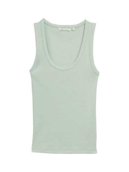 Tom Tailor Denim Eng anliegendes Ripp-Top Damen Stretch